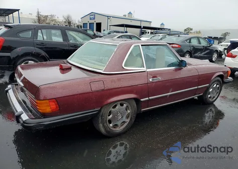 1986 Mercedes-Benz 560 Sl из США, поврежденный, VIN WDBBA48D0GA042546